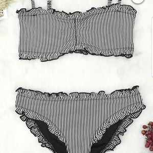 Black and white bikini